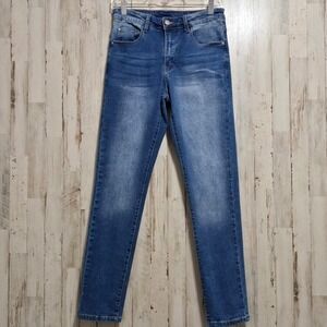 RASKOL Unisex Blue Performance Enhancing Demin Straight Leg Gym JANTS Size 28x30